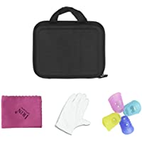 Muslady 17-Key Caso Kalimba Pulgar Piano Mbira Caja Resistente al Agua Prueba de Choques con Guantes Puesto de Dedos…